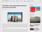 Astra Motor Perkuat Kepedulian Kesehatan Lewat Aksi Donor Darah