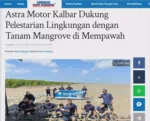Astra Motor Kalbar Dukung Pelestarian Lingkungan dengan Tanam Mangrove di Mempawah