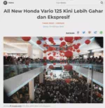 All New Honda Vario 125 Kini Lebih Gahar dan Ekspresif