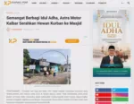 Semangat Berbagi Idul Adha, Astra Motor Kalbar Serahkan Hewan Kurban ke Masjid