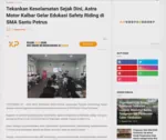 Tekankan Keselamatan Sejak Dini, Astra Motor Kalbar Gelar Edukasi Safety Riding di SMA Santu Petrus