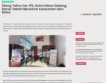 Ulang Tahun ke-55, Astra Motor Galang Donor Darah Bersama Konsumen dan Mitra