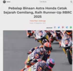 Pebalap Binaan Astra Honda Cetak Sejarah Gemilang, Raih Runner-Up RBRC 2025