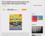 Promo JEDER Honda di Sambas Segera Usai, Banyak Pilihan Motor dengan DP Ringan
