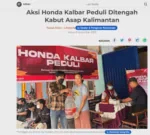 Aksi Honda Kalbar Peduli Ditengah Kabut Asap Kalimantan