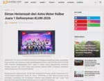 Dimas Heriansyah dari Astra Motor Kalbar Juara 1 Deliveryman KLHN 2026