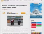Dominasi Awal Musim, Astra Honda Rebut Podium di ARRC Sepang