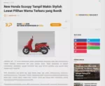 New Honda Scoopy Tampil Makin Stylish Lewat Pilihan Warna Terbaru yang Ikonik