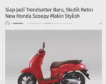 Siap Jadi Trendsetter Baru, Skutik Retro New Honda Scoopy Makin Stylish