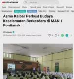 Astra Motor Kalbar Tanamkan Budaya #Cari_Aman di MAN 1 Pontianak