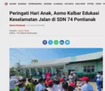 Peringati Hari Anak, Asmo Kalbar Edukasi Keselamatan Jalan