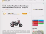 Honda Monkey Tampil Lebih Ikonik dengan Pilihan Warna Baru dan Desain Jok Segar