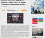 Dominasi Astra Honda: AHRS Borong Podium di Thailand Talent Cup, Arsenio Tutup Musim sebagai Runner-up MX2