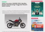 AHM Luncurkan CB650R 2025, Big Bike Modern Berteknologi Tinggi dan Desain Makin Gahar