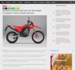 Mempesona di GIIAS 2025, New CRF 150L dengan Penyegaran Terbaru Semakin Menyala