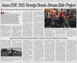 Tiga Karya Perdana pada Motor Listrik Honda Hadirkan Konsep