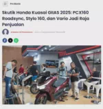 Skutik Honda Kuasai GIIAS 2025: PCX160 Roadsync, Stylo 160, dan Vario Jadi Raja Penjualan