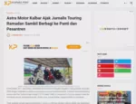 Astra Motor Kalbar Ajak Jurnalis Touring Ramadan Sambil Berbagi ke Panti dan Pesantren