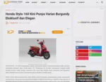 Honda Stylo 160 Kini Punya Varian Burgundy Eksklusif dan Elegan