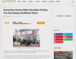 Komunitas Honda Kalbar Ramaikan Rolling City dan Display Modifikasi Motor