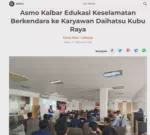 Asmo Kalbar Edukasi Keselamatan Berkendara ke Karyawan Daihatsu Kubu Raya