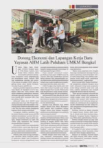 Dorong Ekonomi dan Lapangan Kerja Baru Yayasan AHM Latih Puluham UMKM Bengkel
