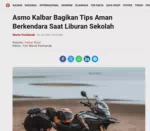 Asmo Kalbar Bagikan Tips Aman Berkendara Saat Liburan Sekolah