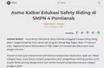 Asmo Kalbar Edukasi Safety Riding di SMPN 4 Pontianak