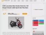 AHM Luncurkan New Honda Vario Evo 160 dengan Desain Lebih Sporti dan Fitur Baru