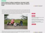 Astra Motor Kalbar Hadirkan Honda CARE: Solusi Kendala Motor Kapan Saja, di Mana Saja
