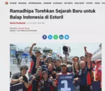 Ramadhipa Torehkan Sejarah Baru untuk Balap Indonesia di Estoril