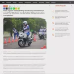 Para Jagoan Safety Riding Honda Diuji Keahliannya Lewat The 16th Astra Honda Safety Riding Instructors Competition
