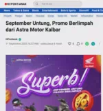 September Untung, Promo Berlimpah dari Astra Motor Kalbar