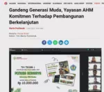 Gandeng Generasi Muda, Yayasan AHM Komitmen Terhadap Pembangunan Berkelanjutanutan