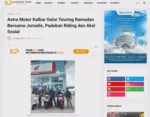 Astra Motor Kalbar Gelar Touring Ramadan Bersama Jurnalis, Padukan Riding dan Aksi Sosial