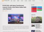 KLHN 2026 Jadi Ajang Transformasi Layanan Honda, Astra Motor Kalbar Raih Juara Nasional