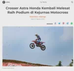 Crosser Astra Honda Kembali Melesat Raih Podium di Kejurnas Motocross