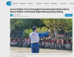 Asmo Kalbar Terus Gaungkan Keselamatan Berkendara, Siswa SMKN 7 Pontianak Digembleng Safety Riding