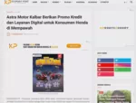 Astra Motor Kalbar Berikan Promo Kredit dan Layanan Digital untuk Konsumen Honda di Mempawah