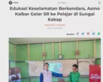 Edukasi Keselamatan Berkendara, Asmo Kalbar Gelar SR ke Pelajar di Sungai Kakap