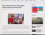 Donor Darah HUT ke-56, Astra Motor Himpun Ratusan Kantong Darah