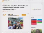 Rayakan Hari Anak, Astra Motor Kalbar dan Satlantas Polresta Pontianak Edukasi Keselamatan di SDN 74