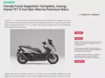 Honda Forza Segarkan Tampilan, Usung Panel TFT 5 Inci dan Warna Premium Baru