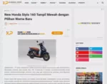 New Honda Stylo 160 Tampil Mewah dengan Pilihan Warna Baru