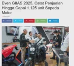 Even GIIAS 2025, Catat Penjualan Hingga Capai 1.125 unit Sepeda Motor