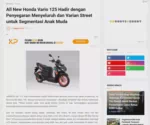 All New Honda Vario 125 Hadir dengan Penyegaran Menyeluruh dan Varian Street untuk Segmentasi Anak Muda
