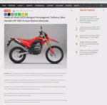 Hadir di GIIAS 2025 dengan Penyegaran Terbaru, New Honda CRF 150L Punya Warna Menyala