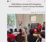 1.960 Bikers Honda PCX Rayakan Kemerdekaan Lewat Convoy Merdeka