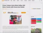 Promo Terbaru Astra Motor Kalbar, Beli Motor Honda Lebih Hemat dan Mudah