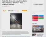 Night Ride Cinematic Astra Motor Kalbar Catat Partisipasi 400 Bikers Matic, Terbanyak di Kalbar
